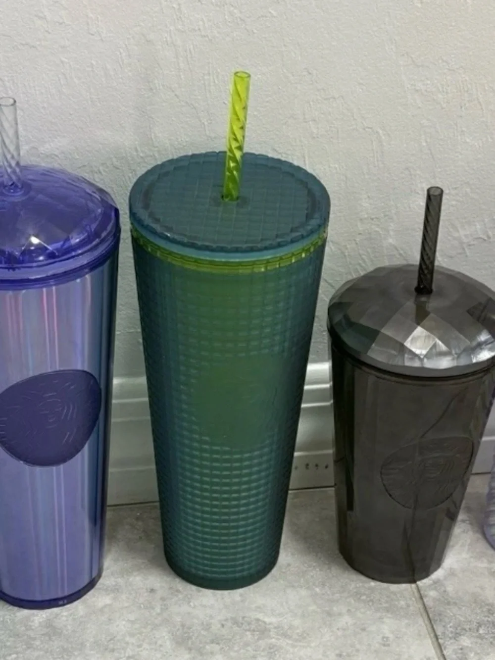 Starbucks Iridescent Tumbler Set - Multi Color Studded Cups